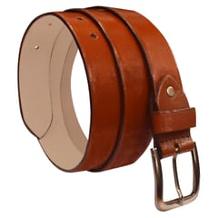 Vraie Valeur Genuine Leather Belt For Men(Tan)-V07