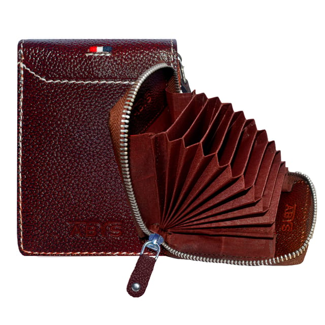 ABYS Genuine Leather D.Bombay Card Holder[with RFID Protection]
