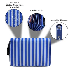 MATSS RFID Protected Card Holder[Blue & White]
