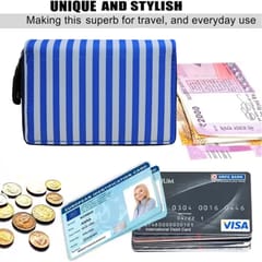 MATSS RFID Protected Card Holder[Blue & White]