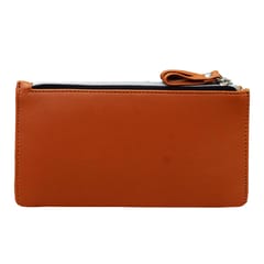 VEGAN Artificial Leather Clutch for Women[Orange]
