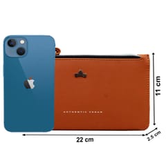 VEGAN Artificial Leather Clutch for Women[Orange]