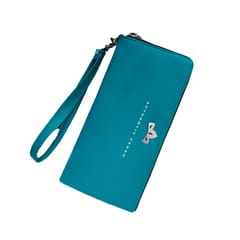 VEGAN Leather RFID Protected Teal Wallet/Purse/Clutch/Handbag For Women