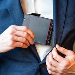 VEGAN Leather RFID Protected Black Credit/Debit Card Holder For Men & Women