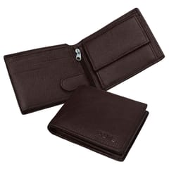 ABYS RFID Protected Genuine Leather Coffee Wallet For Men