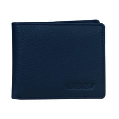ABYS Genuine Leather RFID Protected Blue Wallet For Men