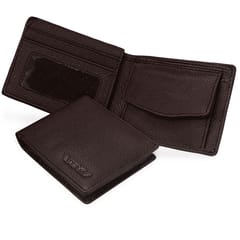 ABYS Genuine Leather RFID Protected Coffee Wallet For Men