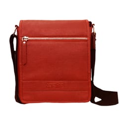 ABYS Genuine Leather Light Burgundy Messenger Bag