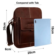 ABYS Genuine Leather Messenger Bag For Men And Women