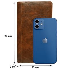 MATSS  Artificial Leather Bi-fold RFID Protected Passport Holder Wallet with Zipper Closure for Men and Women