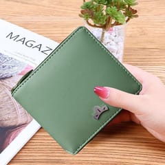 VEGAN Leather RFID Protected Sea Green Metallic Zipper Wallet/Purse/Money Bag For Women