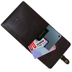 ABYS Genuine Leather Coffee Messenger Bag