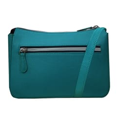 ABYS Genuine Leather Sling Bag for Women[Teal]