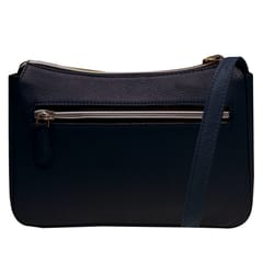 ABYS Genuine Leather Sling Bag for Women[Navy Blue]