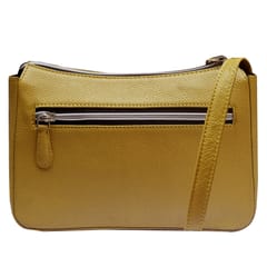 ABYS Genuine Leather Sling Bag for Women[Yellow]