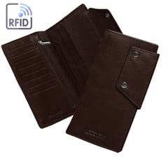 ABYS Genuine Leather RFID Protected Coffee Card Holder
