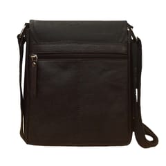 ABYS Genuine Leather Coffee Messenger Bag