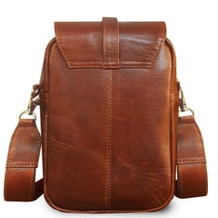 ABYS Genuine Leather Sling | Messenger | Cross Body | Travel Bag For Men & Women