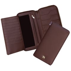 MATSS Artificial Leather RFID Protected Passport Holder[Coffee]