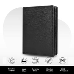 ABYS Genuine Leather Card Holder Wallet for Men & Women | RFID Protection | Unisex Card Case