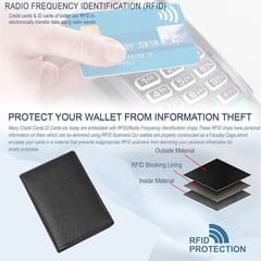 ABYS Genuine Leather Card Holder Wallet for Men & Women | RFID Protection | Unisex Card Case