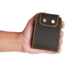 ABYS Hunter Leather Unisex Card Holder | 9 Card Slots | Credit Card Wallet for Men & Women