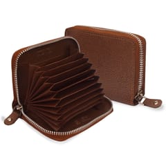 ABYS Genuine Leather Tan Card Holder