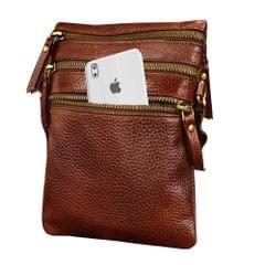 ABYS Genuine Leather Light Burgundy Sling Bag