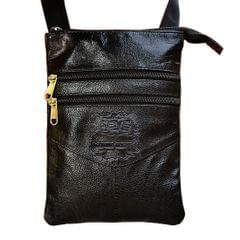 ABYS Genuine Leather Black Sling Bag