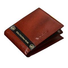 ABYS Genuine Leather Light Burgundy Wallet