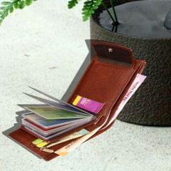 ABYS Genuine Leather Light Burgundy Wallet