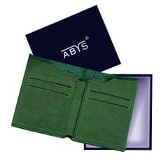 ABYS Genuine Leather Green Wallet