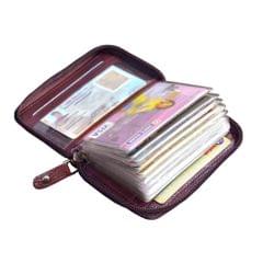 ABYS Genuine Leather Cherry Card Holder