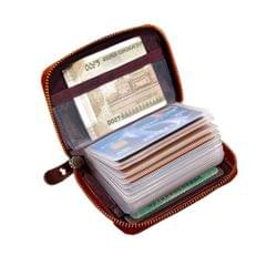 ABYS Genuine Leather Dark Burgundy Card Holder