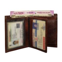 ABYS Genuine Leather Dark Burgundy Card Holder