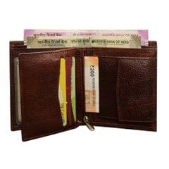 ABYS Genuine Leather Dark Burgundy Card Holder
