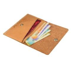 ABYS Genuine Leather Tan Card Holder