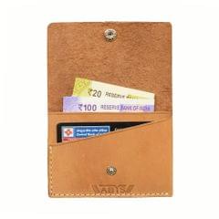 ABYS Genuine Leather Tan Card Holder