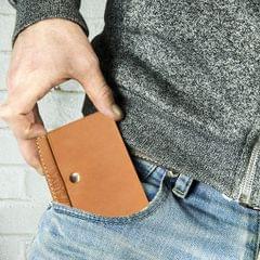 ABYS Genuine Leather Tan Card Holder