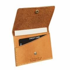 ABYS Genuine Leather Tan Card Holder