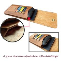 ABYS Genuine Leather Tan Document Holder