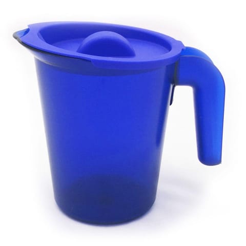 Small blue jug with lid