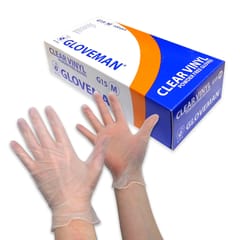 Box of Gloves and Gloved Hands