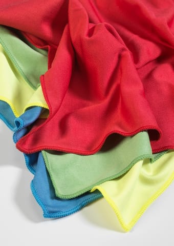 Glass Cloths - Premium Microfibre,  40x40cm, 300gsm, box of 200 cloths. Choice of 4 colours. Ideal for all bright surfaces.