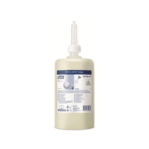 Tork Premium Mild Liquid Soap, S1, 420501, Pearl, 1 Litre per case of 6