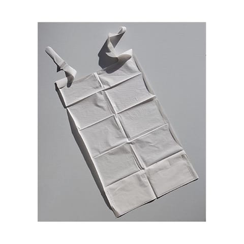 Polythene Tissue Bibs with Pocket, Grey. Case of 6 x 100