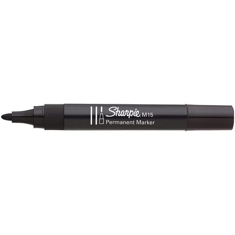 Sharpie M15 Permanent Marker Bullet Tip 2.0mm Line Black Ref S0192584 [Pack 12]