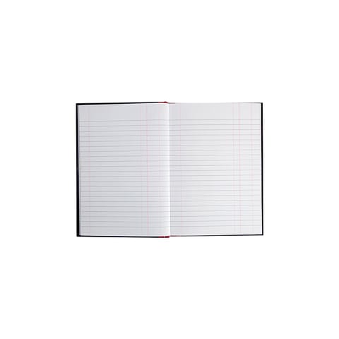 Black n Red Book Casebound 90gsm Single Cash 192pp A5 Ref 100080414 [Pack 5]