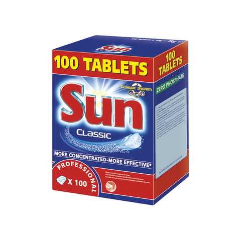 Sun Dishwasher Tablets Professional Classic Ref 1002137 [Box 100]