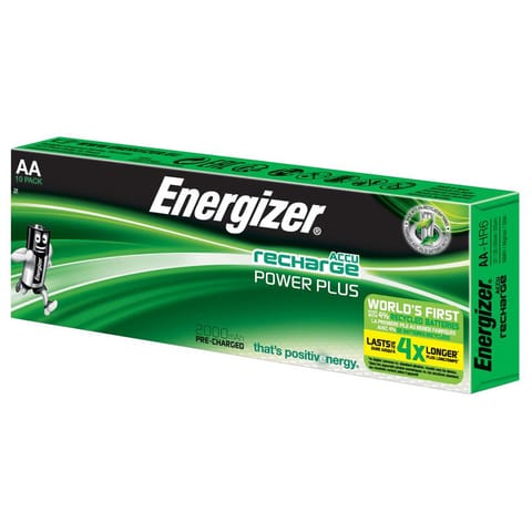 Energizer Battery Rechargeable NiMH Capacity 2000mAh HR6 1.2V AA Ref E300626800 [Pack 10]